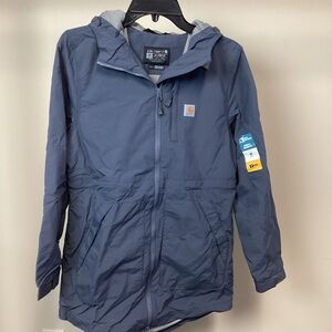 Carhartt Women’s Rain Defender Jacket Multiple Sizes Iron Blue NWT